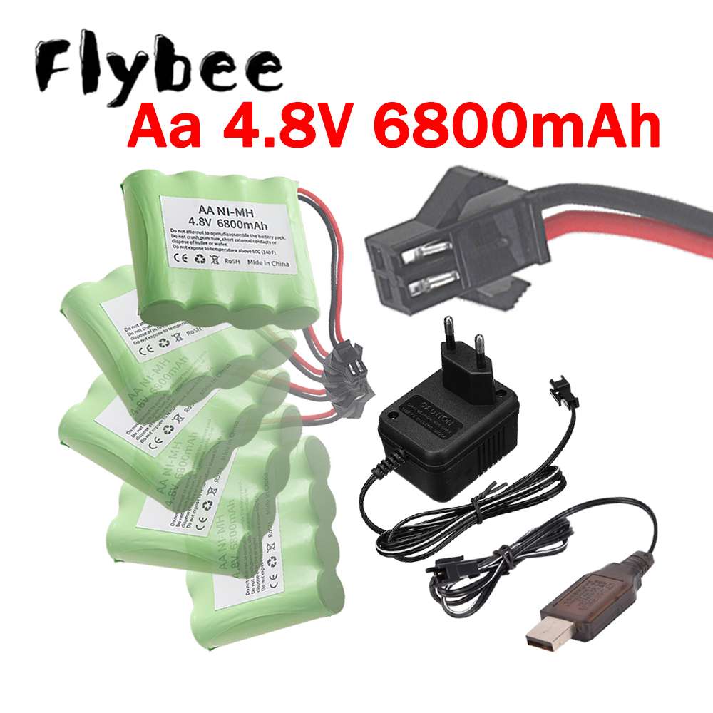 Rc Hobby Boat - 1/2/3/5 stuks SM-connector met 4,8V 6800mAh