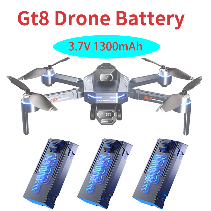 Hobby Rc Quadcopters - Originele 3.7V 1300mAh GT8 Drone Batterij