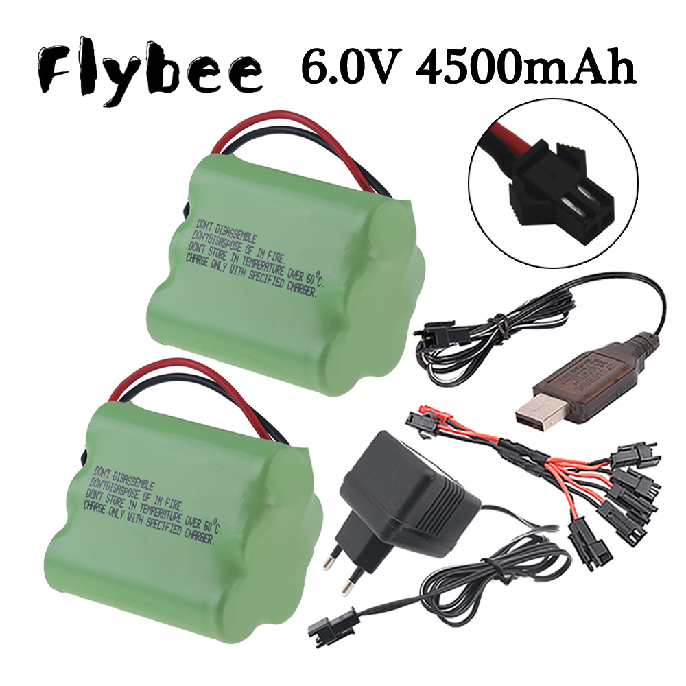 Rc Hobby Boat - 6V 4500Mah Ni-Mh Batterij Sm Stekker