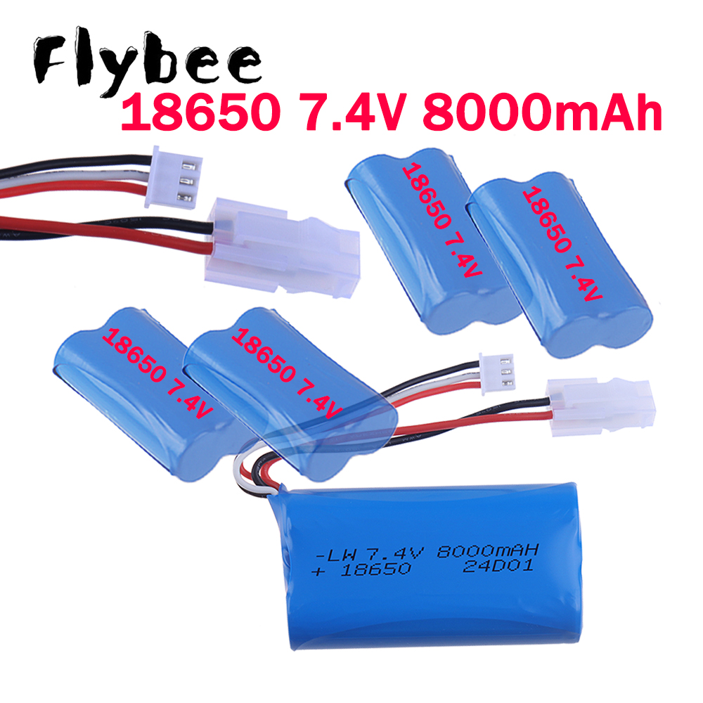 Rc Hobby Boat - 5557 555-7 Connector 18650 8000mAh 7.4V