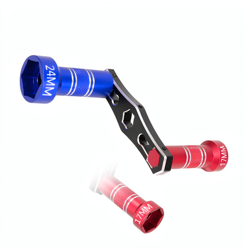 Rc Hobby Nut - RC-voertuig wielmoersleutel 17mm 24mm verwisselbare dop