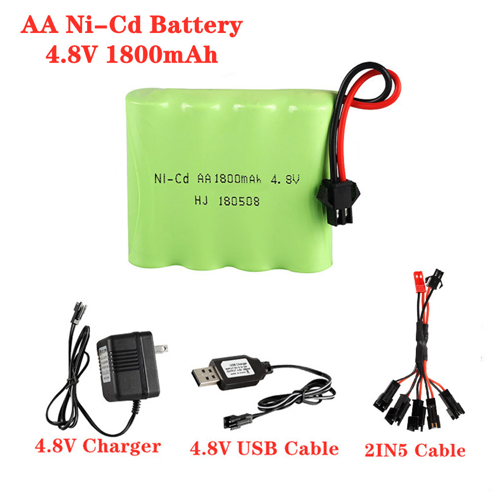 Rc Hobby Boat - 4.8V 1800mAh Ni-Cd AA Batterij met