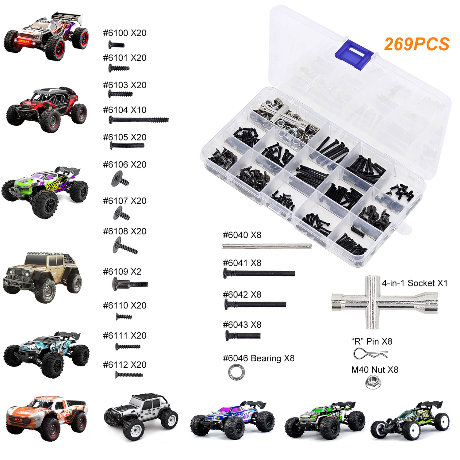 SCY 269-delige RC-autogereedsc - Rc Hobby Nut recensie en prijs