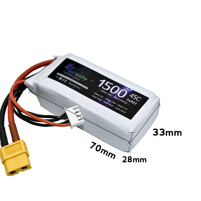 TERANTY 3s 45C 11.1V 1500mah L - Hobby Rc Quadcopters recensie en prijs